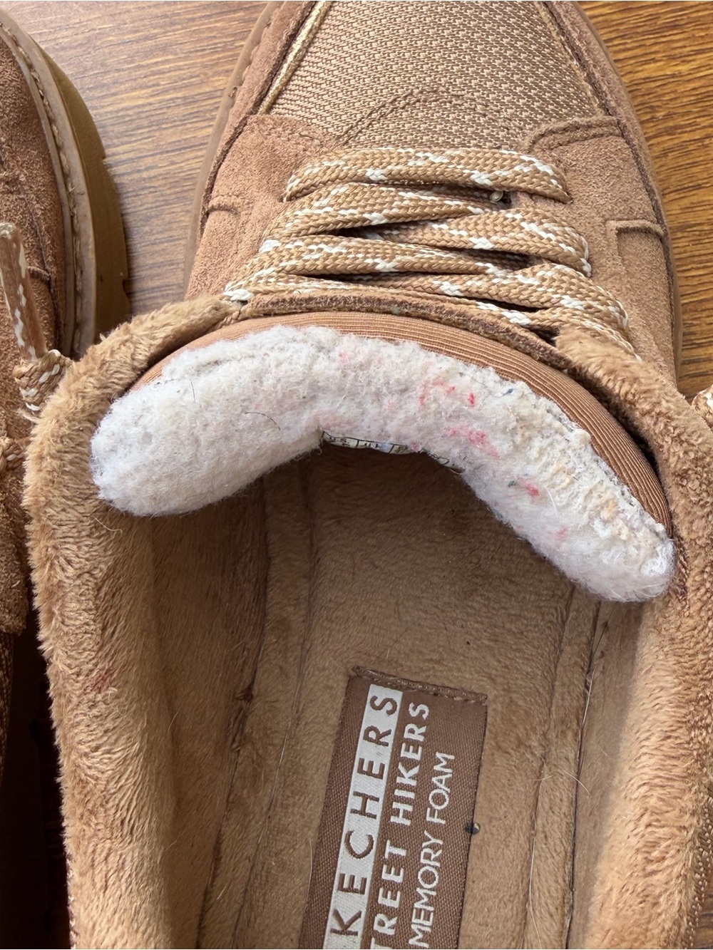 Skechers Street Hikers Faux Fur Sneakers Women’s US 7.5 Brown Casual Shoes - Picture 7 of 11